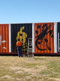 Artistic Shipping Container